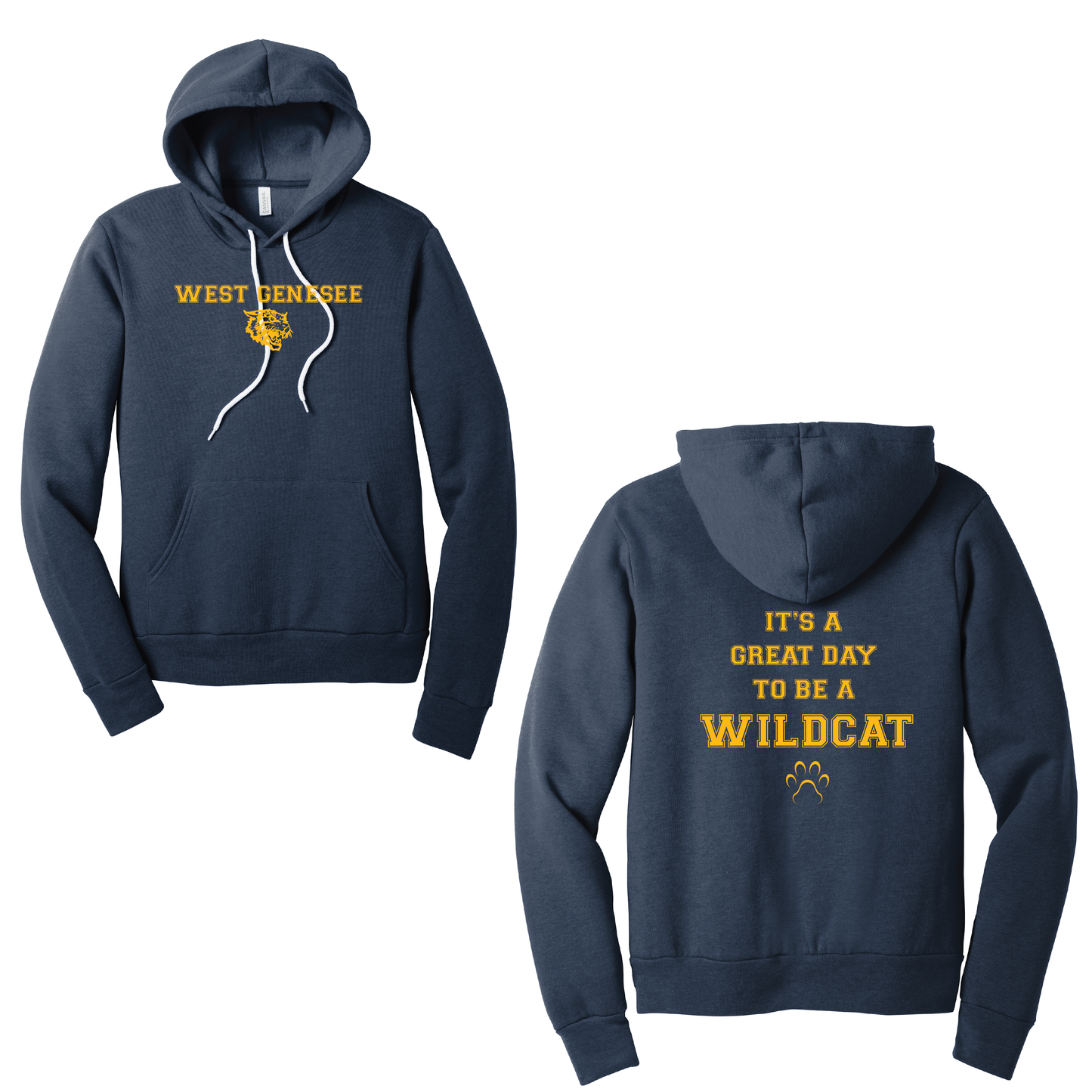 West Genesee Wildcats Paw "Great Day" Hoodie