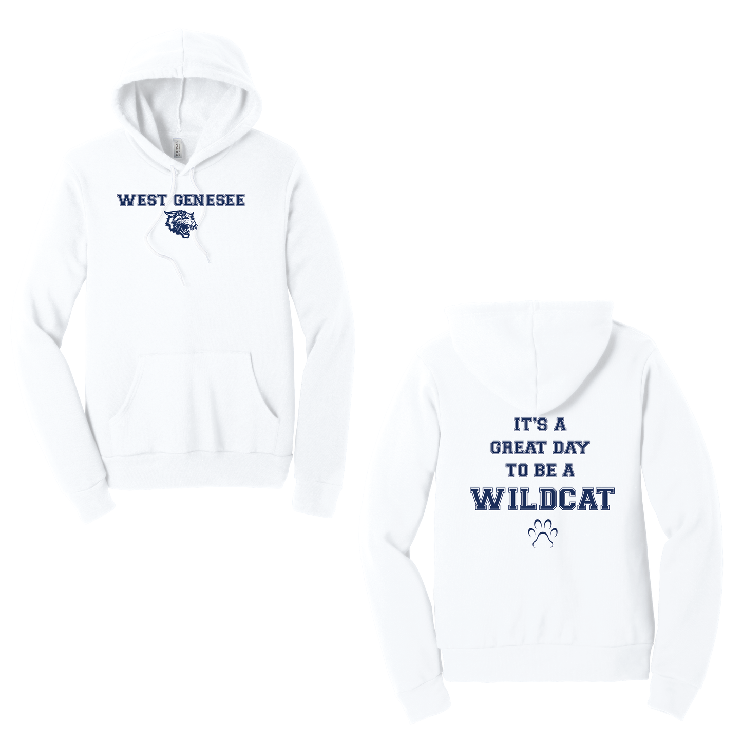 West Genesee Wildcats Paw "Great Day" Hoodie