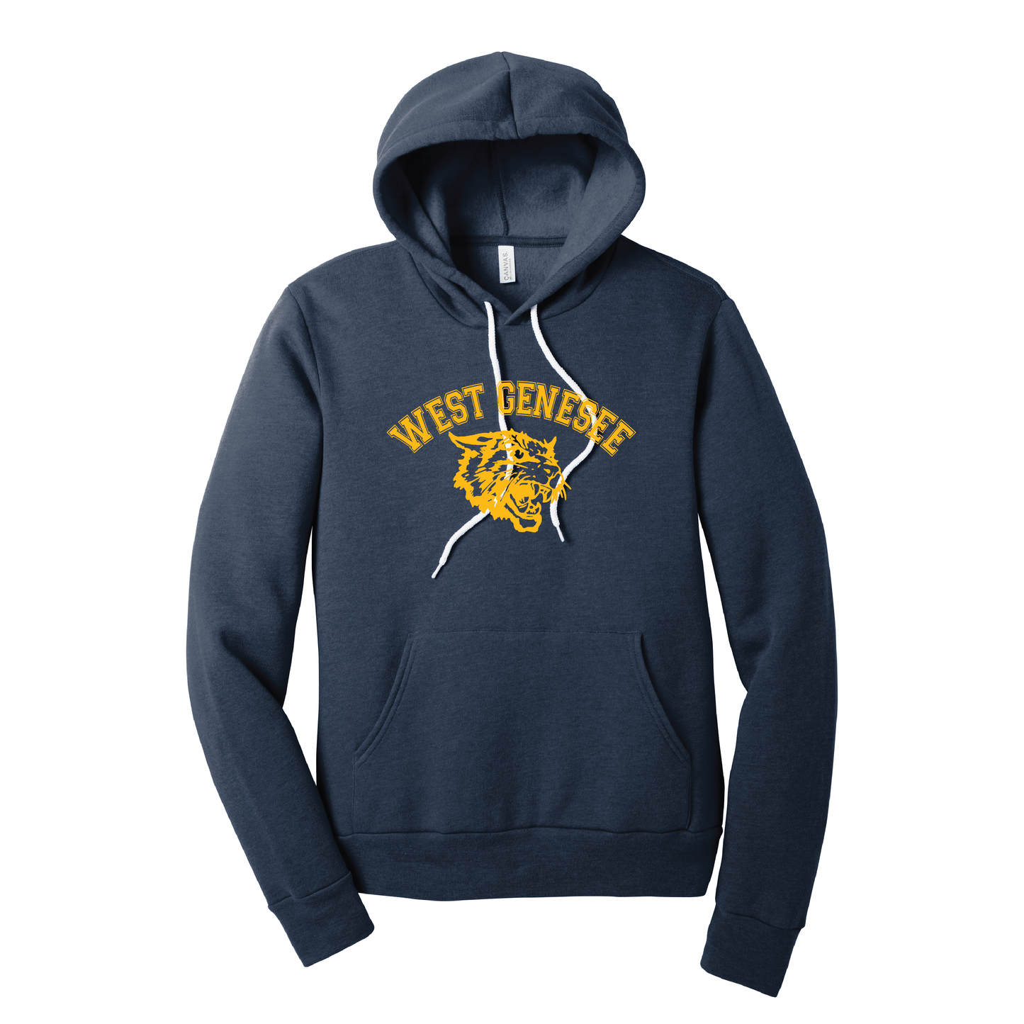 West Genesee Wildcats Arch Logo Mascot Hoodie