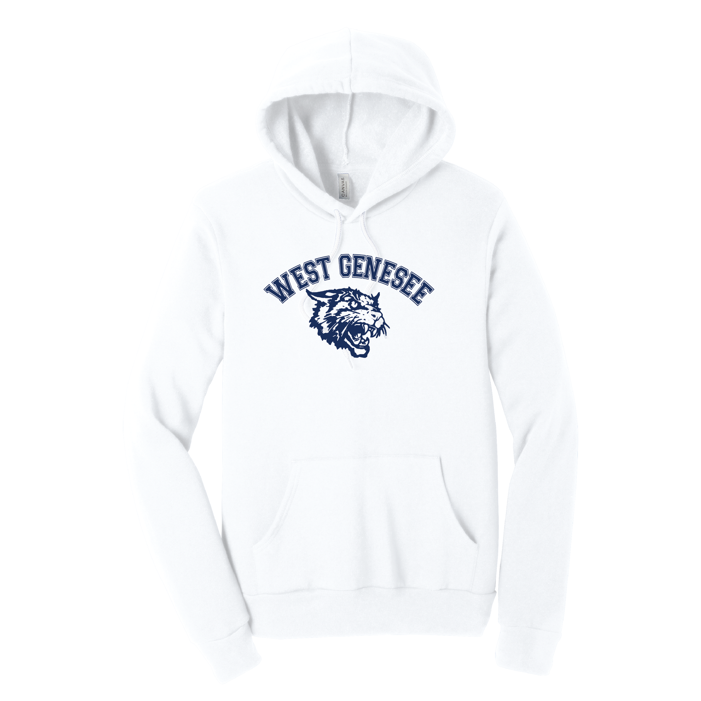 West Genesee Wildcats Arch Logo Mascot Hoodie