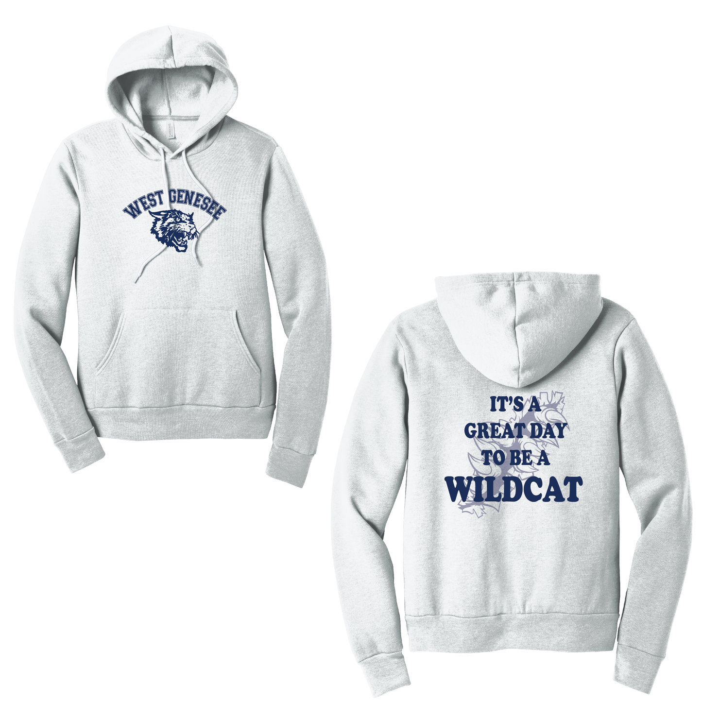 West Genesee Wildcats Arch Logo "Great Day Claw Tear" Hoodie