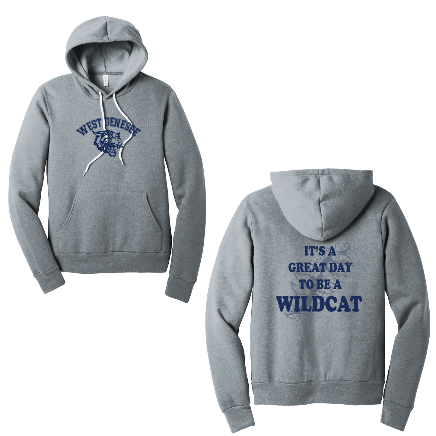 West Genesee Wildcats Arch Logo "Great Day Claw Tear" Hoodie