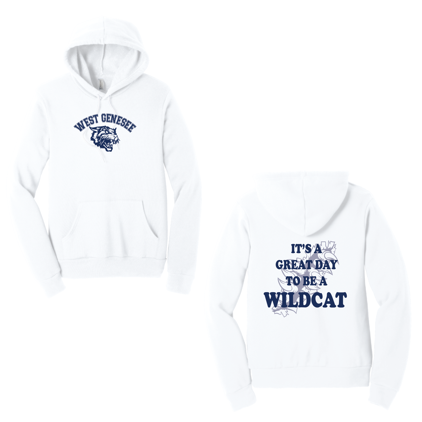 West Genesee Wildcats Arch Logo "Great Day Claw Tear" Hoodie
