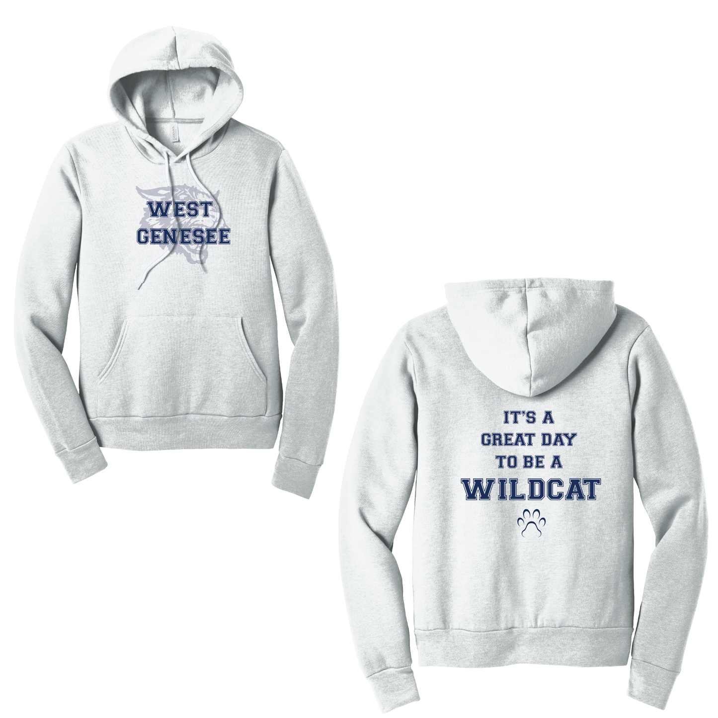 West Genesee Wildcats Shadow Mascot "Great Day Paw" Hoodie