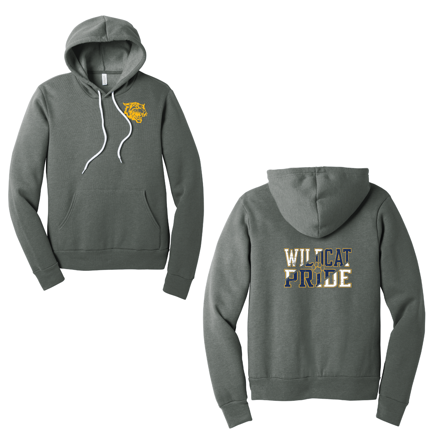 West Genesee Wildcats “Wildcat Pride” Hoodie Sweatshirt Paw Print Lettering