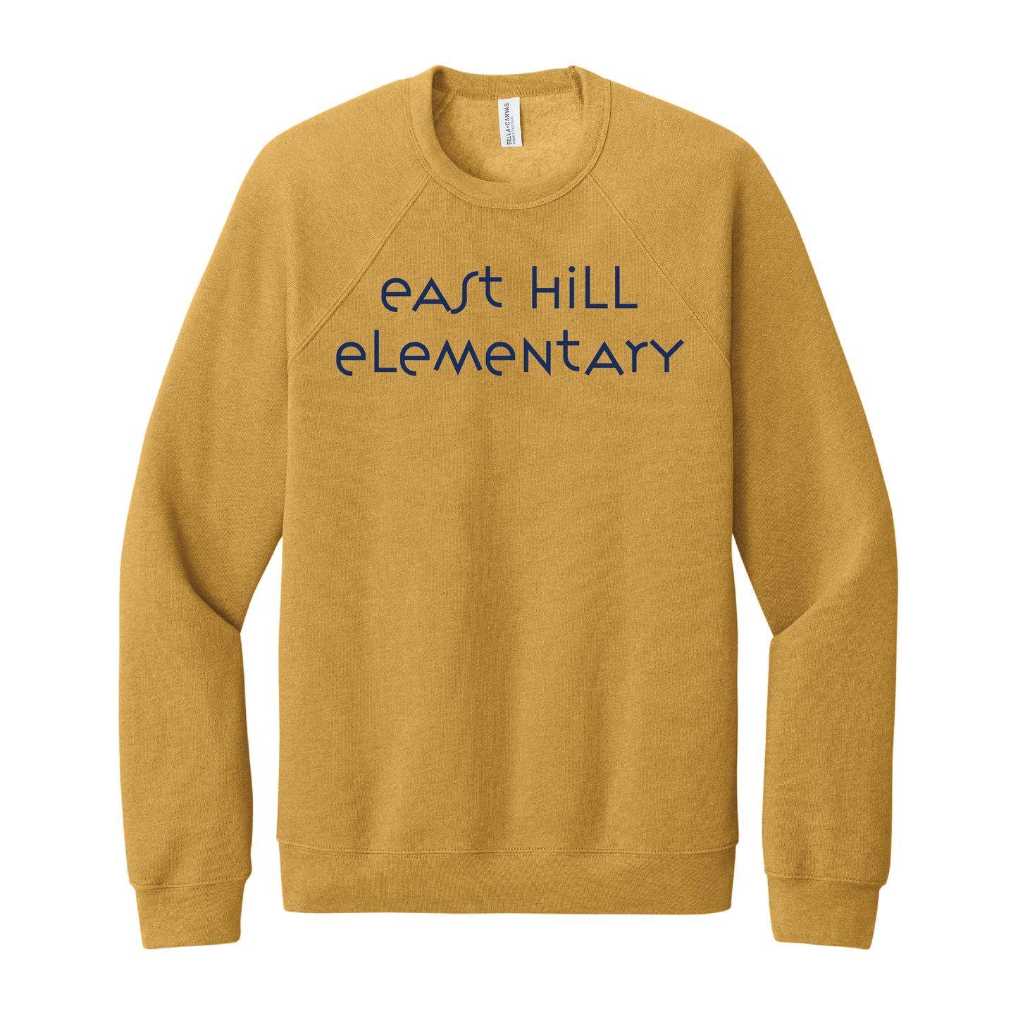 East Hill Elementary Modern Font Crewneck Sweatshirt