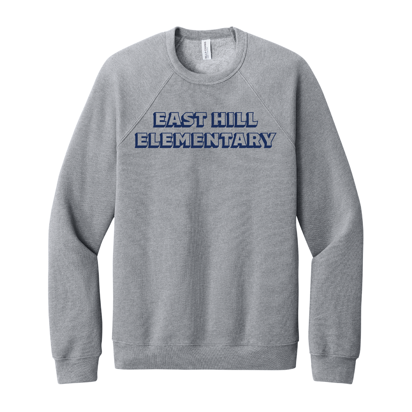 East Hill Elementary Bold Outline Crewneck Sweatshirt