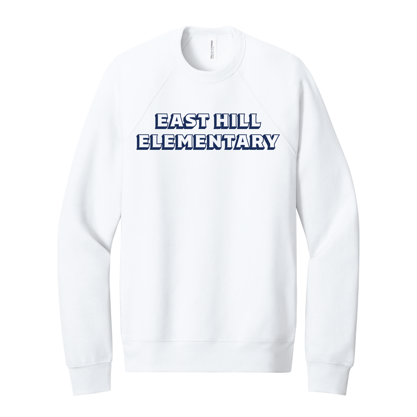 East Hill Elementary Bold Outline Crewneck Sweatshirt