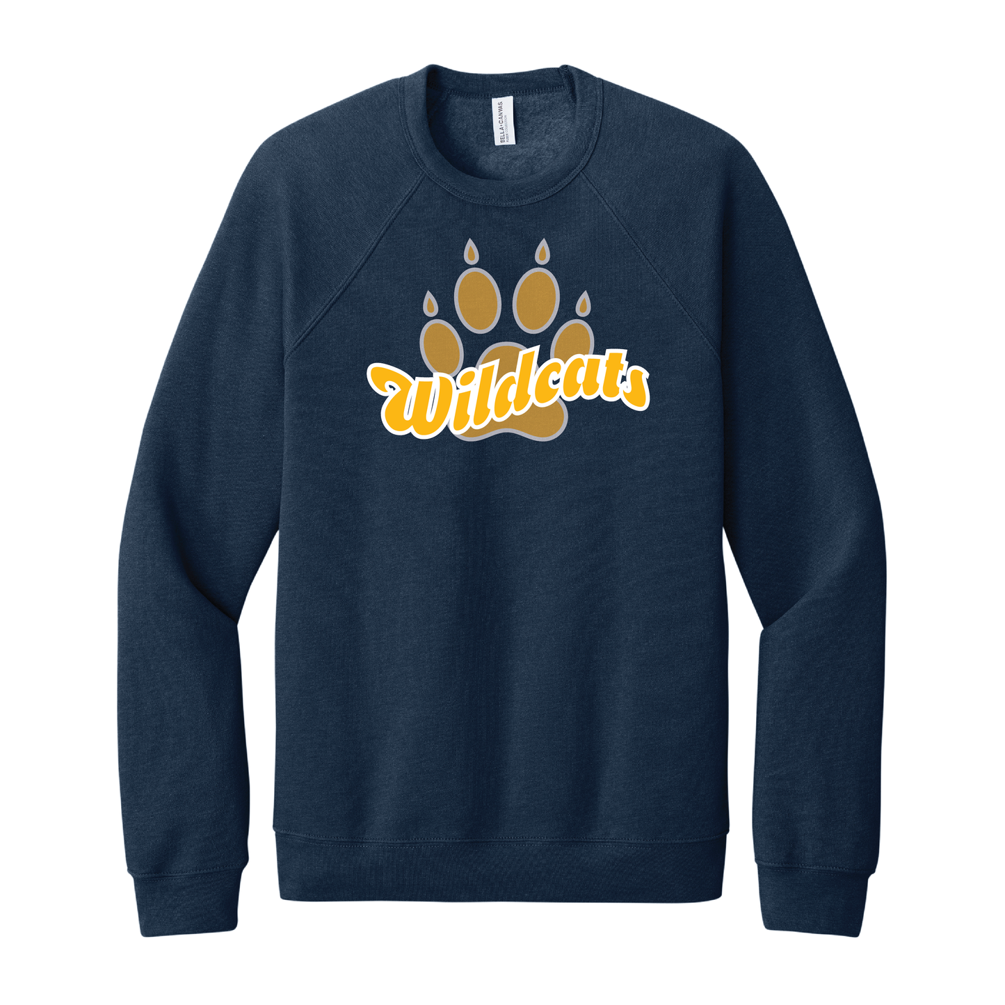 West Genesee Wildcats Script Paw Crewneck Sweatshirt