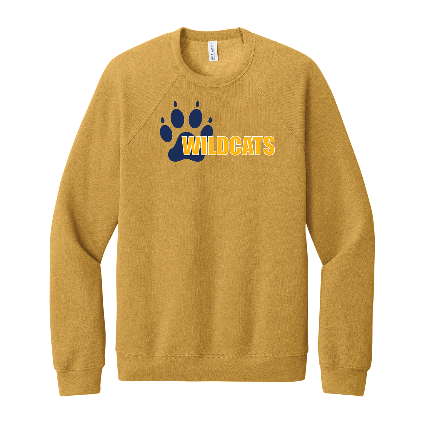 West Genesee Wildcats Offset Paw Crewneck Sweatshirt