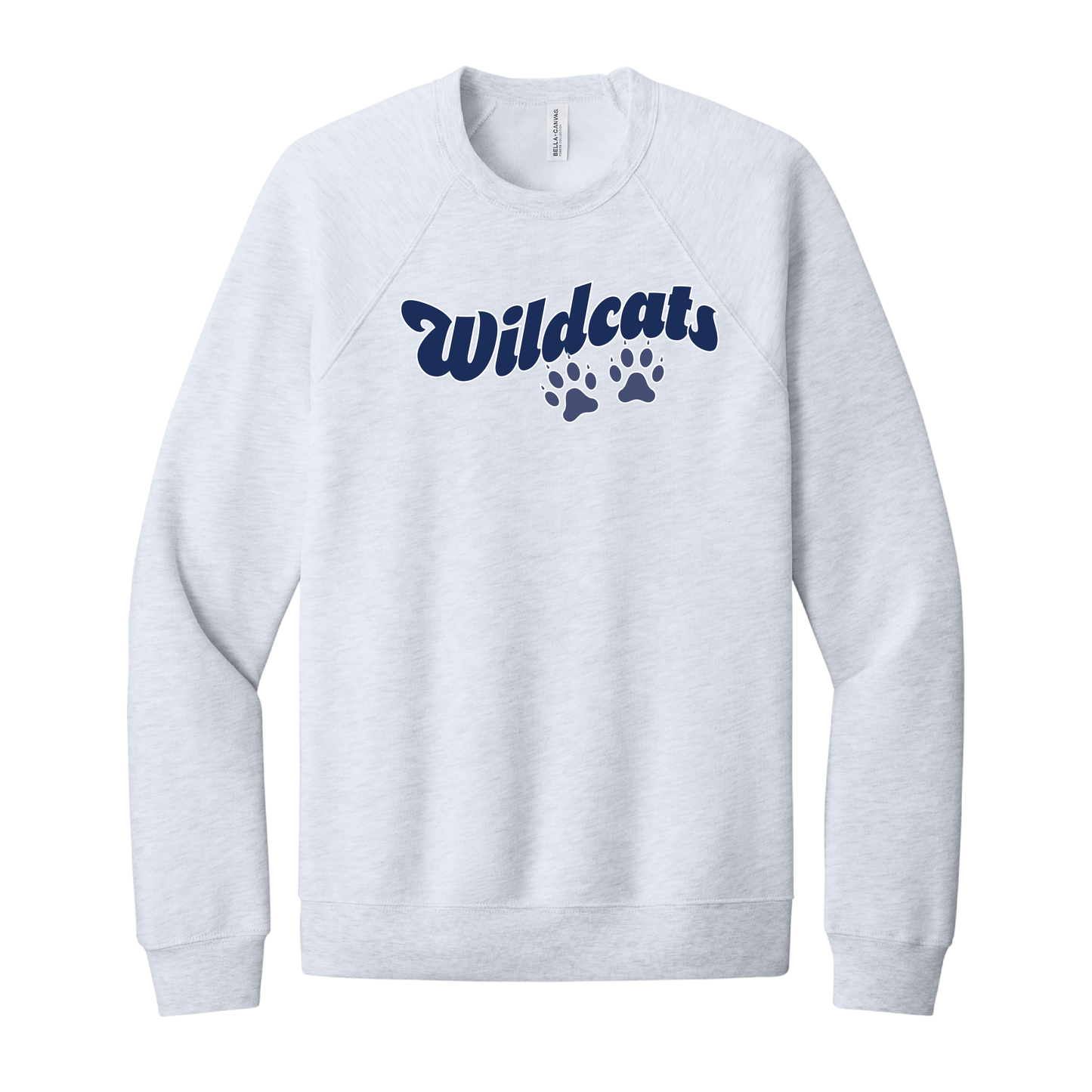 West Genesee Wildcats Paw Prints Script Crewneck Sweatshirt