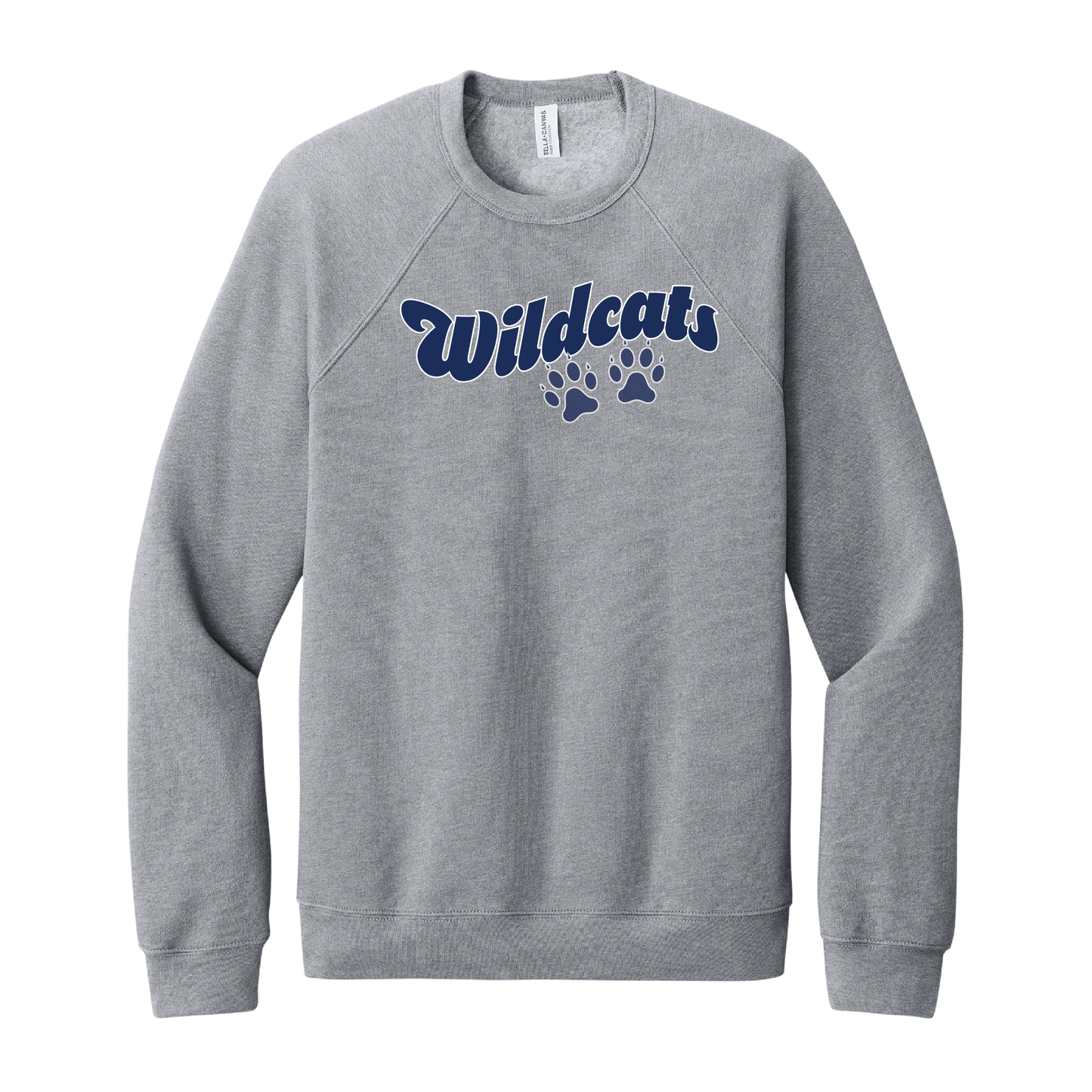 West Genesee Wildcats Paw Prints Script Crewneck Sweatshirt