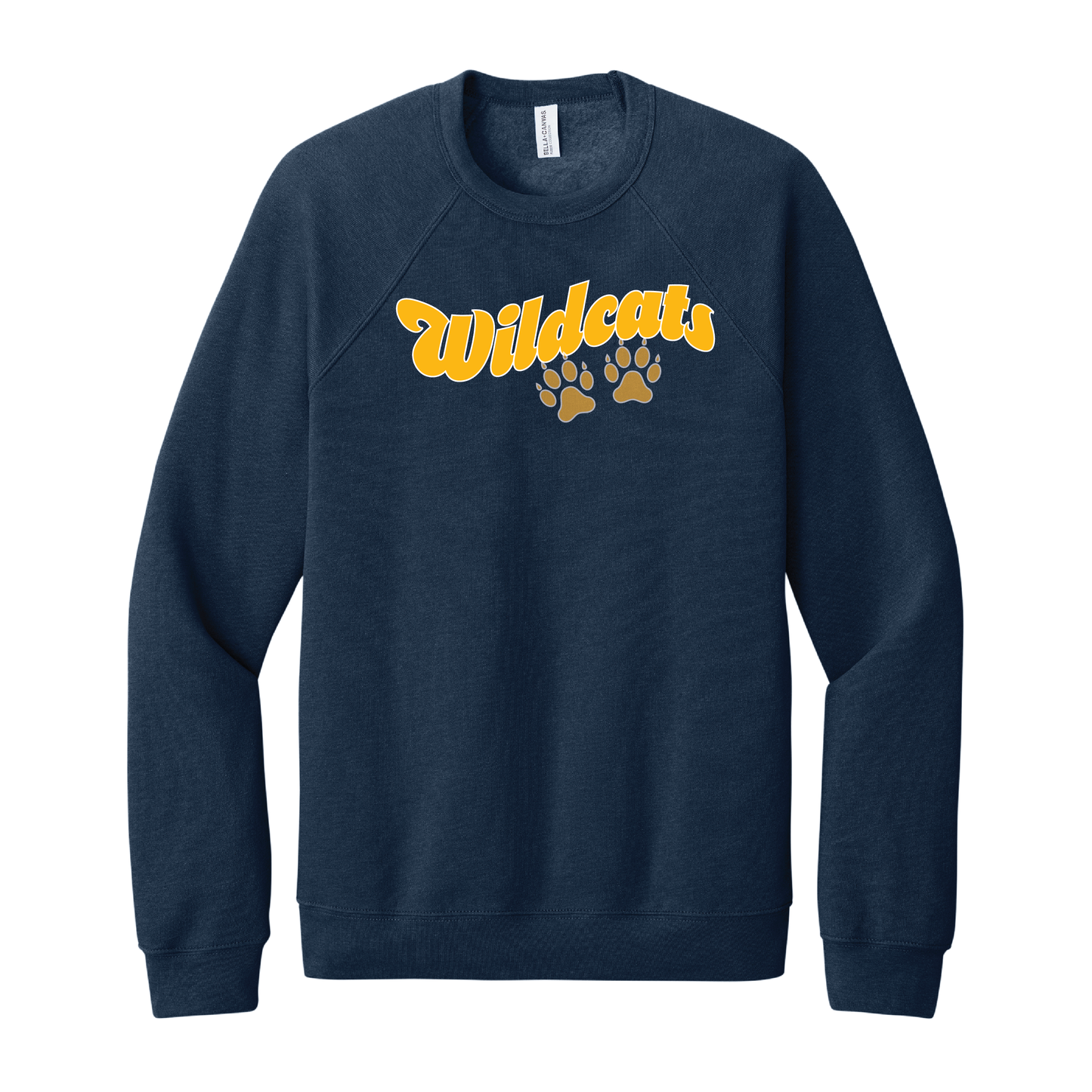 West Genesee Wildcats Paw Prints Script Crewneck Sweatshirt