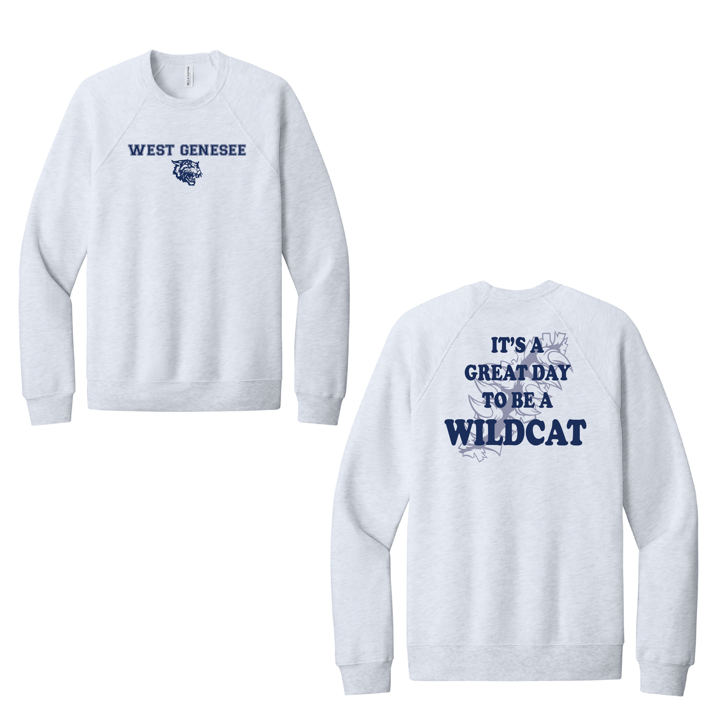West Genesee Wildcats Claw Tear "Great Day" Crewneck Sweatshirt