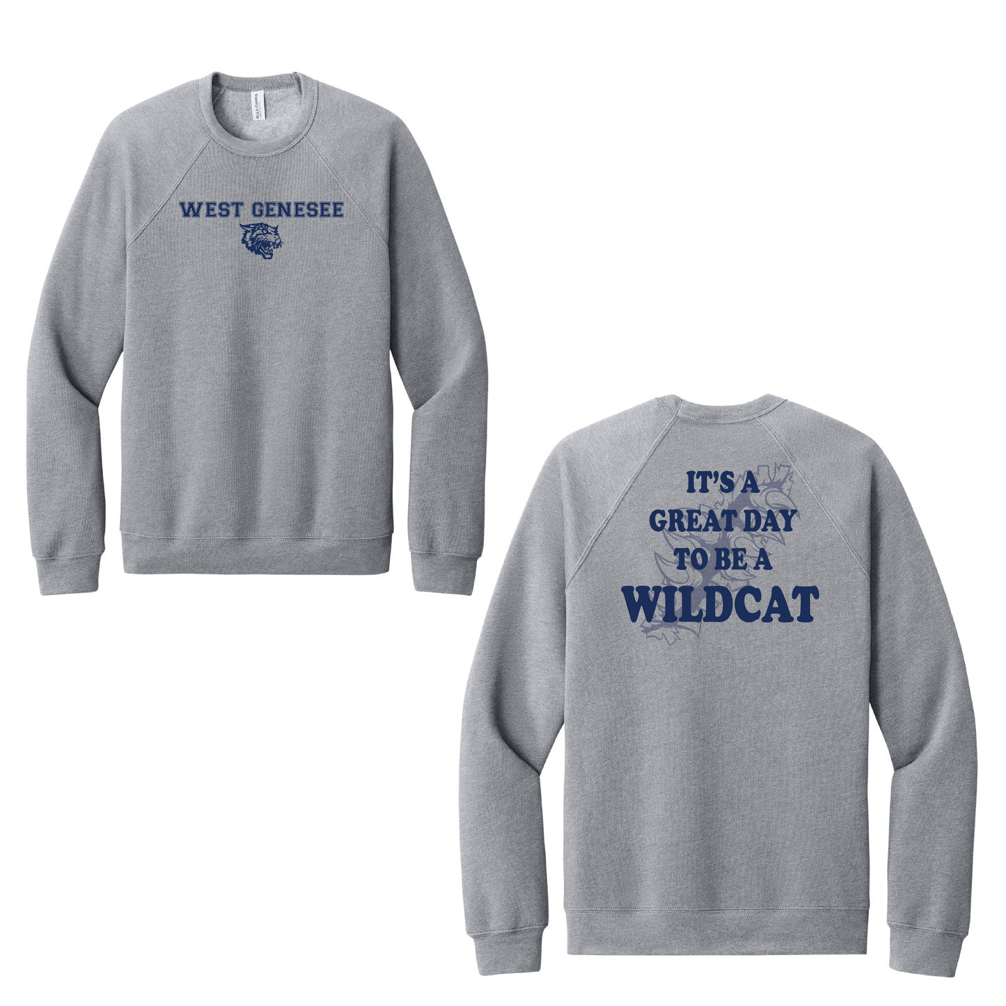 West Genesee Wildcats Claw Tear "Great Day" Crewneck Sweatshirt
