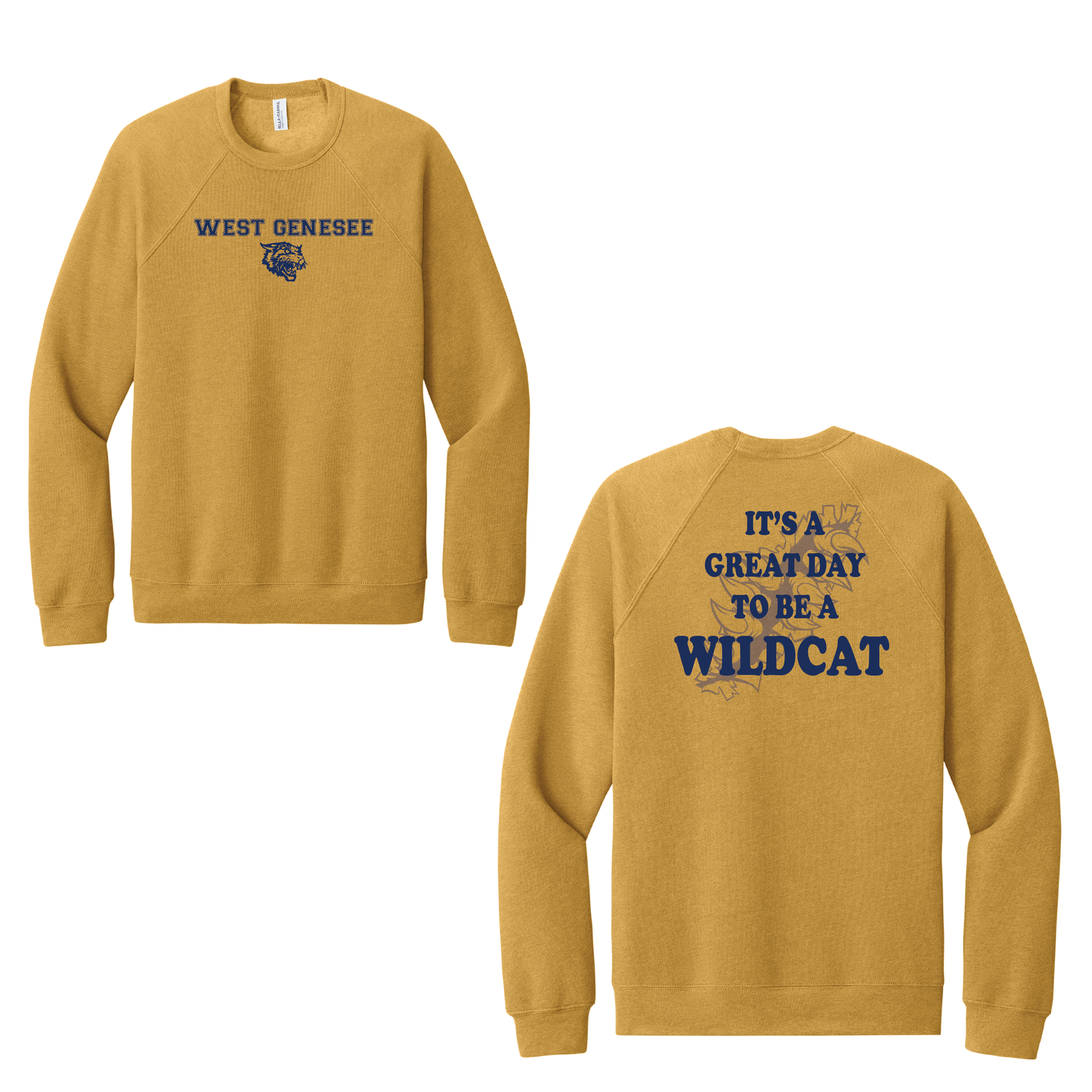 West Genesee Wildcats Claw Tear "Great Day" Crewneck Sweatshirt