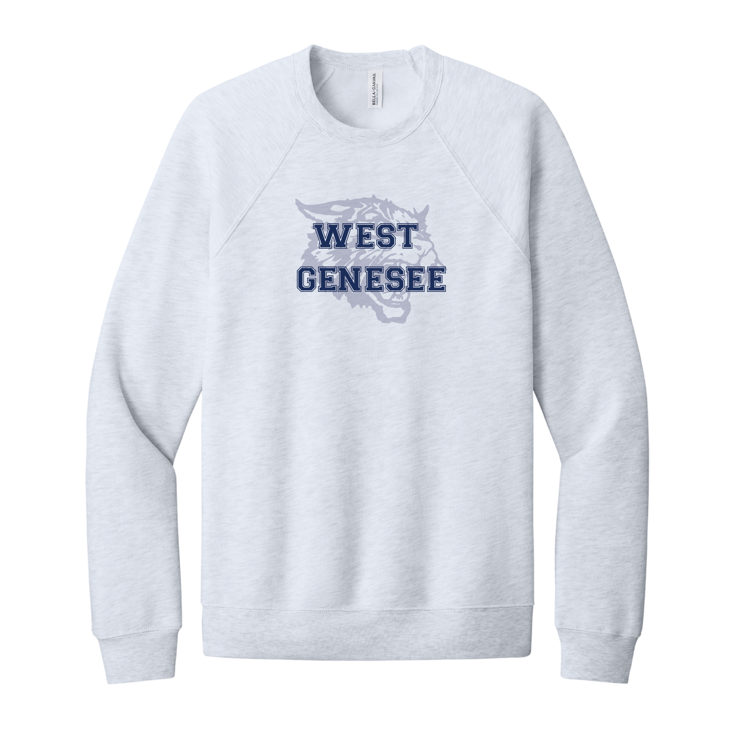 West Genesee Wildcats Shadow Mascot Crewneck Sweatshirt