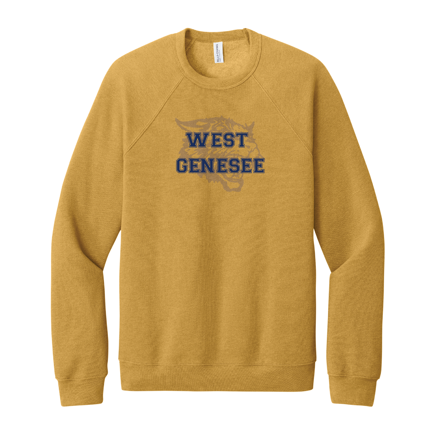 West Genesee Wildcats Shadow Mascot Crewneck Sweatshirt