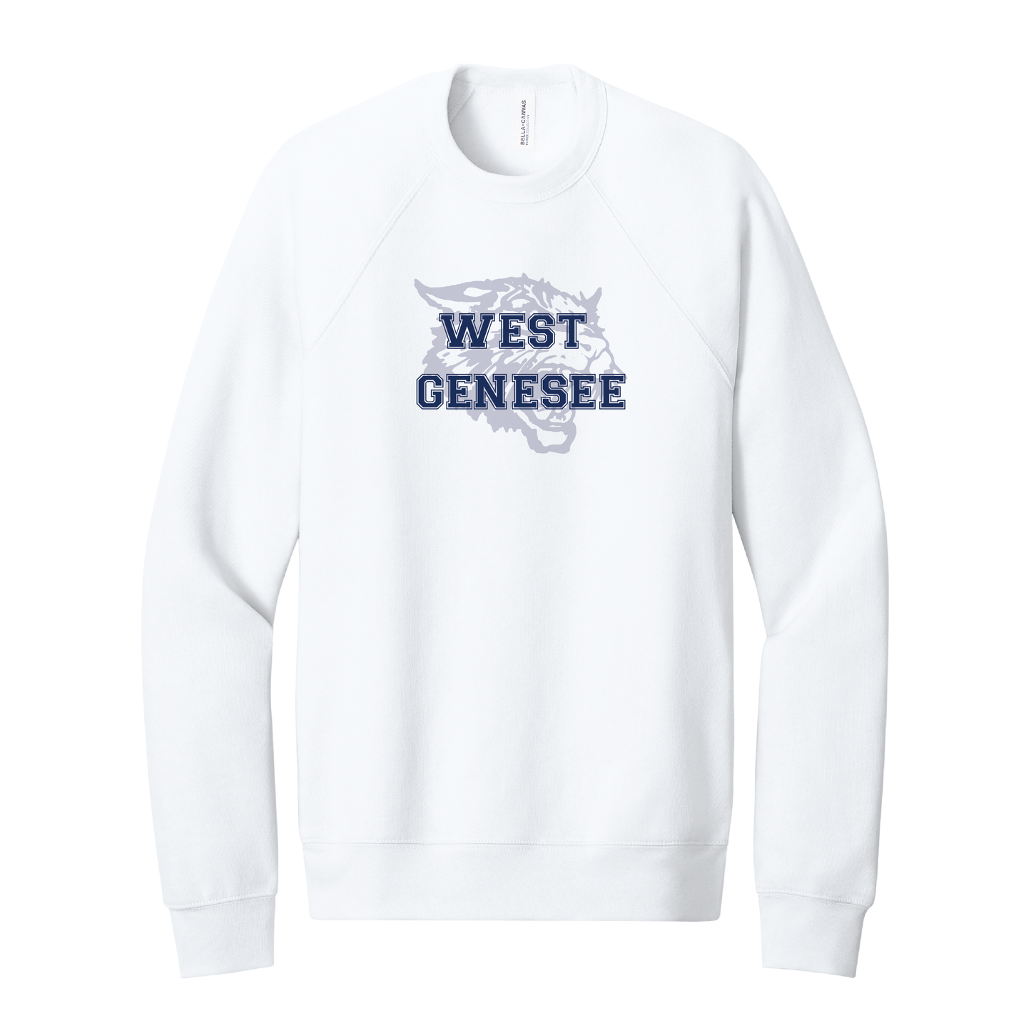 West Genesee Wildcats Shadow Mascot Crewneck Sweatshirt