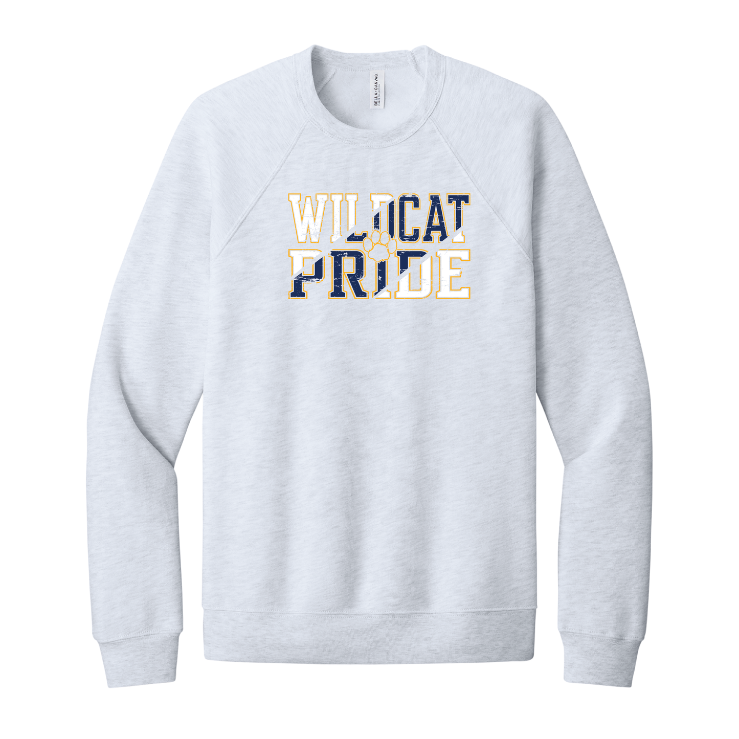 West Genesee Wildcats “Wildcat Pride” Distressed Crewneck Sweatshirt