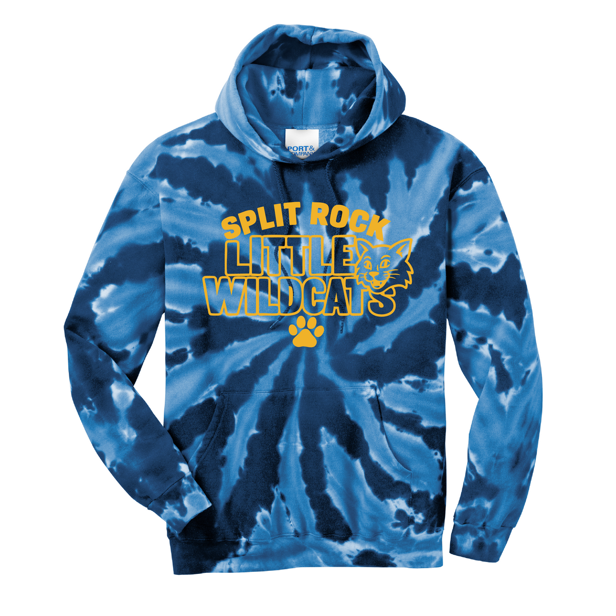 Splitrock Little Wildcats Tie-Dye Hoodie Sweatshirt