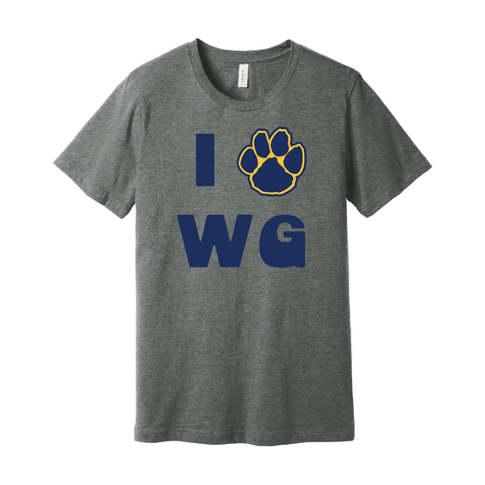 Onondaga Road I Love WG Paw T-Shirt