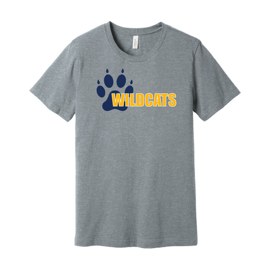 West Genesee Wildcats Offset Paw T-Shirt