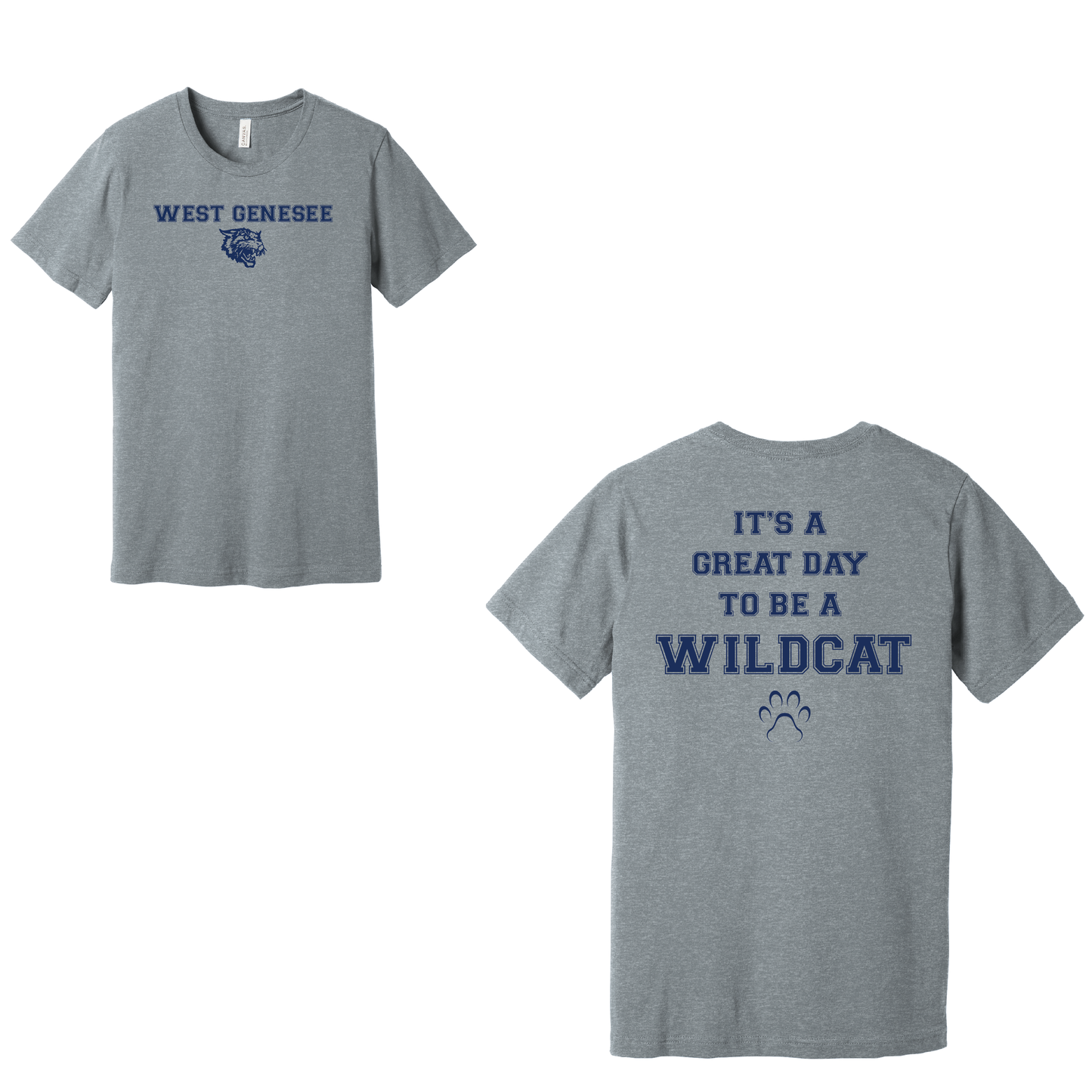 West Genesee Wildcats Paw "Great Day" T-Shirt