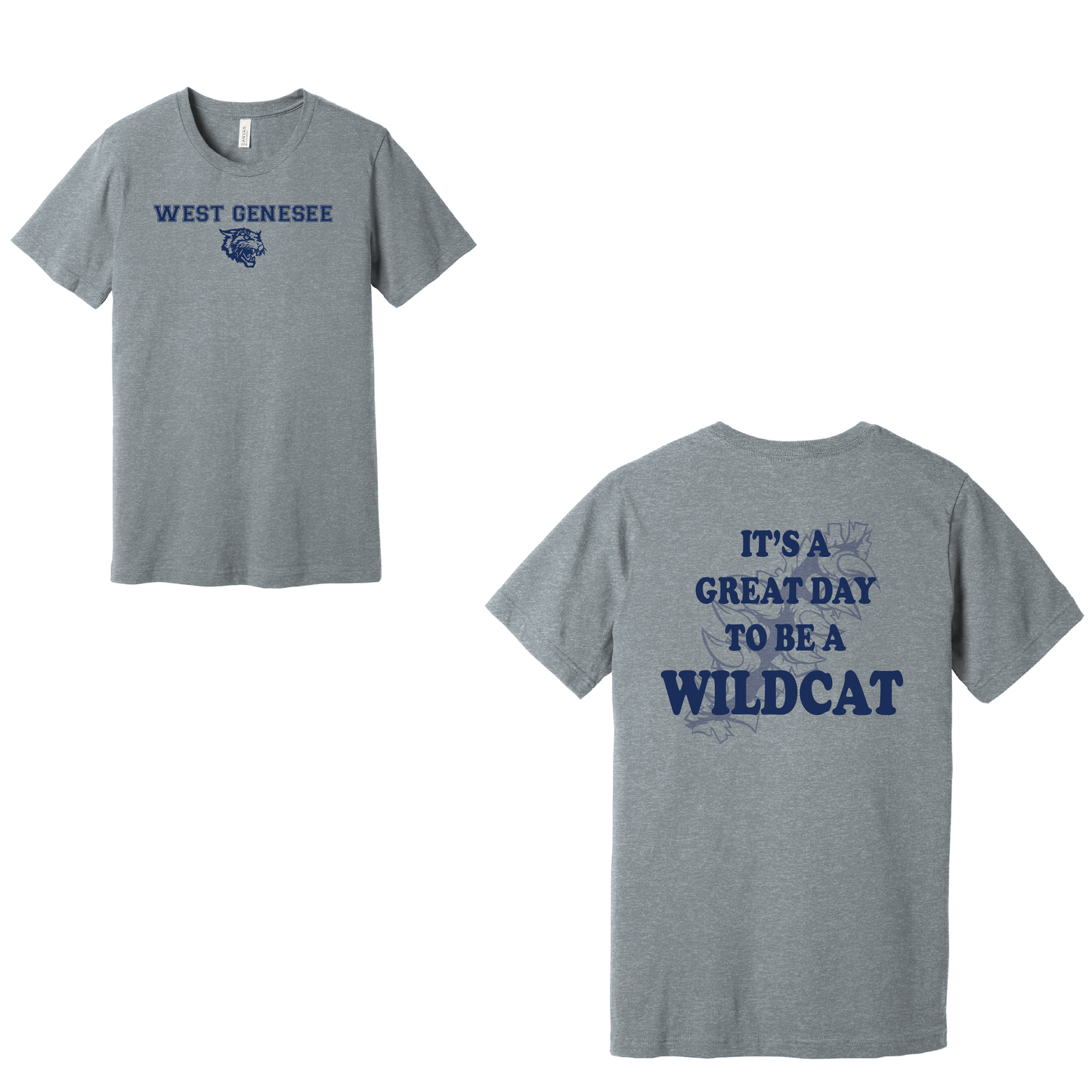 West Genesee Wildcats Claw Tear "Great Day" T-Shirt