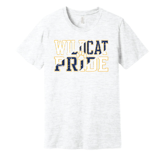 West Genesee Wildcats “Wildcat Pride” Distressed T-Shirt