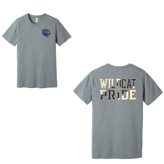 West Genesee Wildcats “Wildcat Pride” T-Shirt – Paw Print Lettering