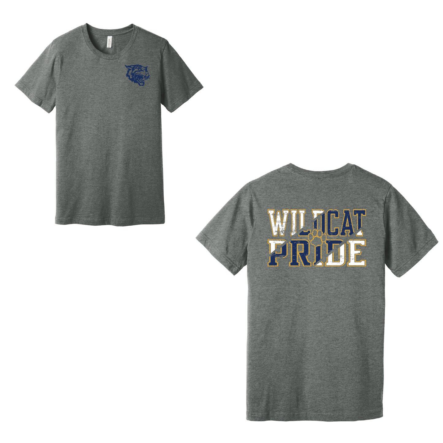 West Genesee Wildcats “Wildcat Pride” T-Shirt – Paw Print Lettering