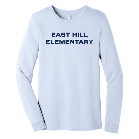 East Hill Elementary Clean Block Long Sleeve T-Shirt