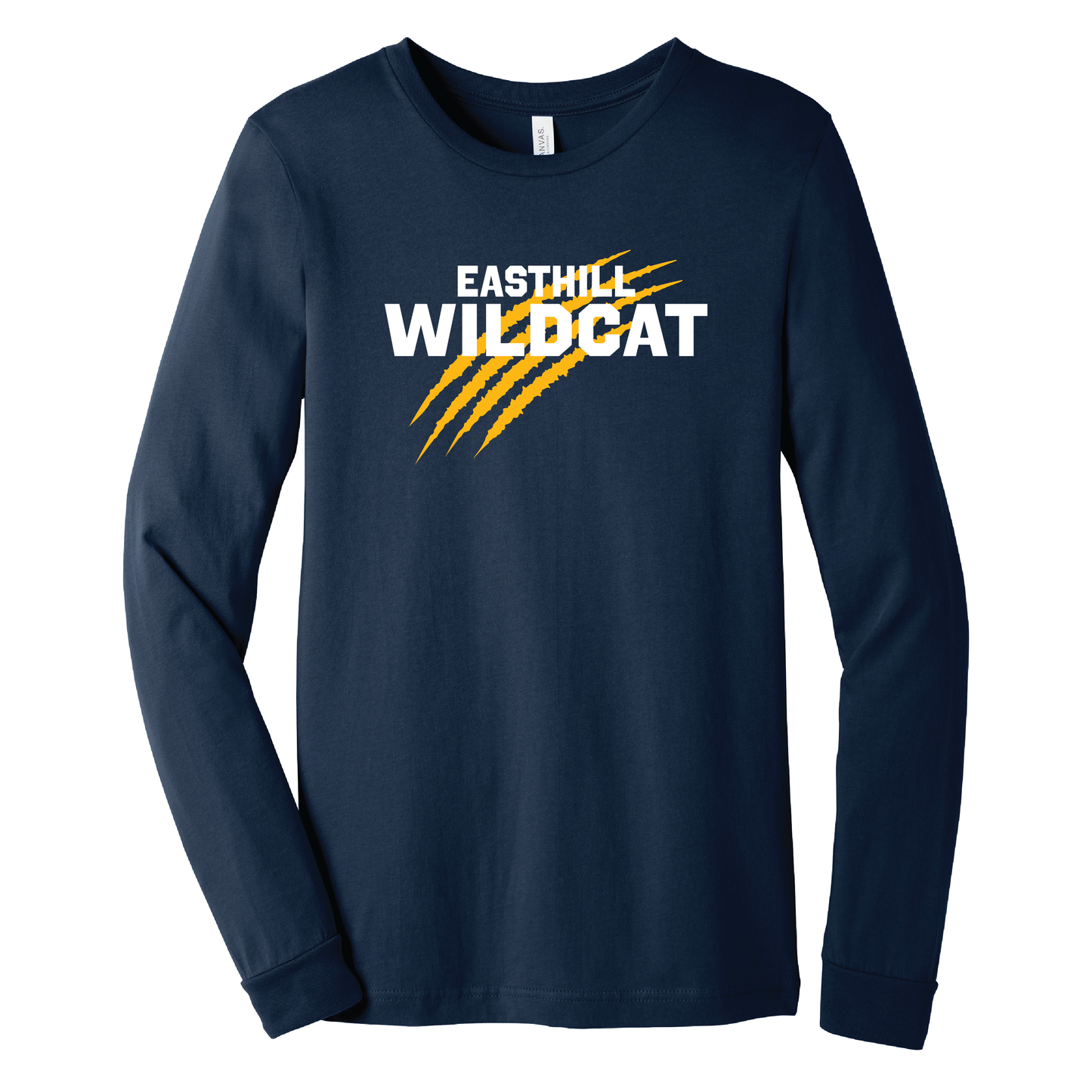 East Hill Wildcats Claw Mark Spirit Long Sleeve Tee