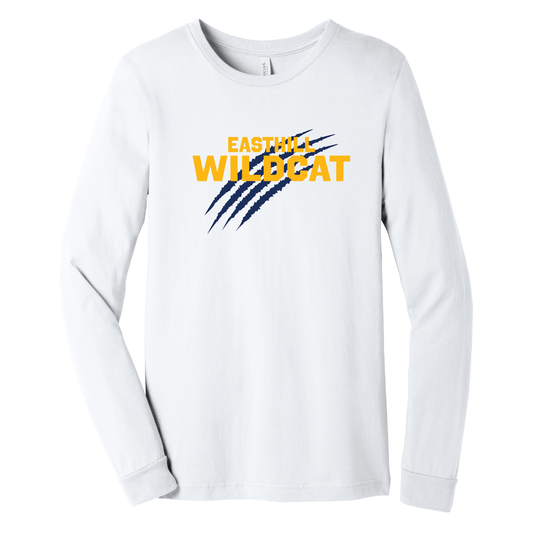 East Hill Wildcats Claw Mark Spirit Long Sleeve Tee