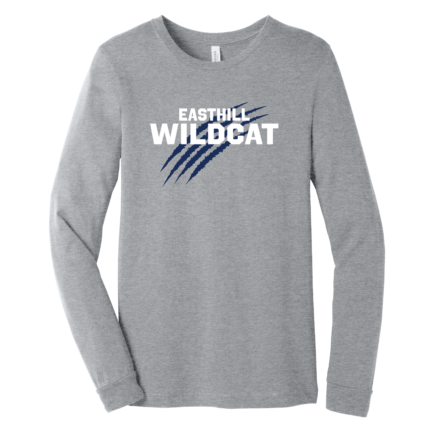 East Hill Wildcats Claw Mark Spirit Long Sleeve Tee