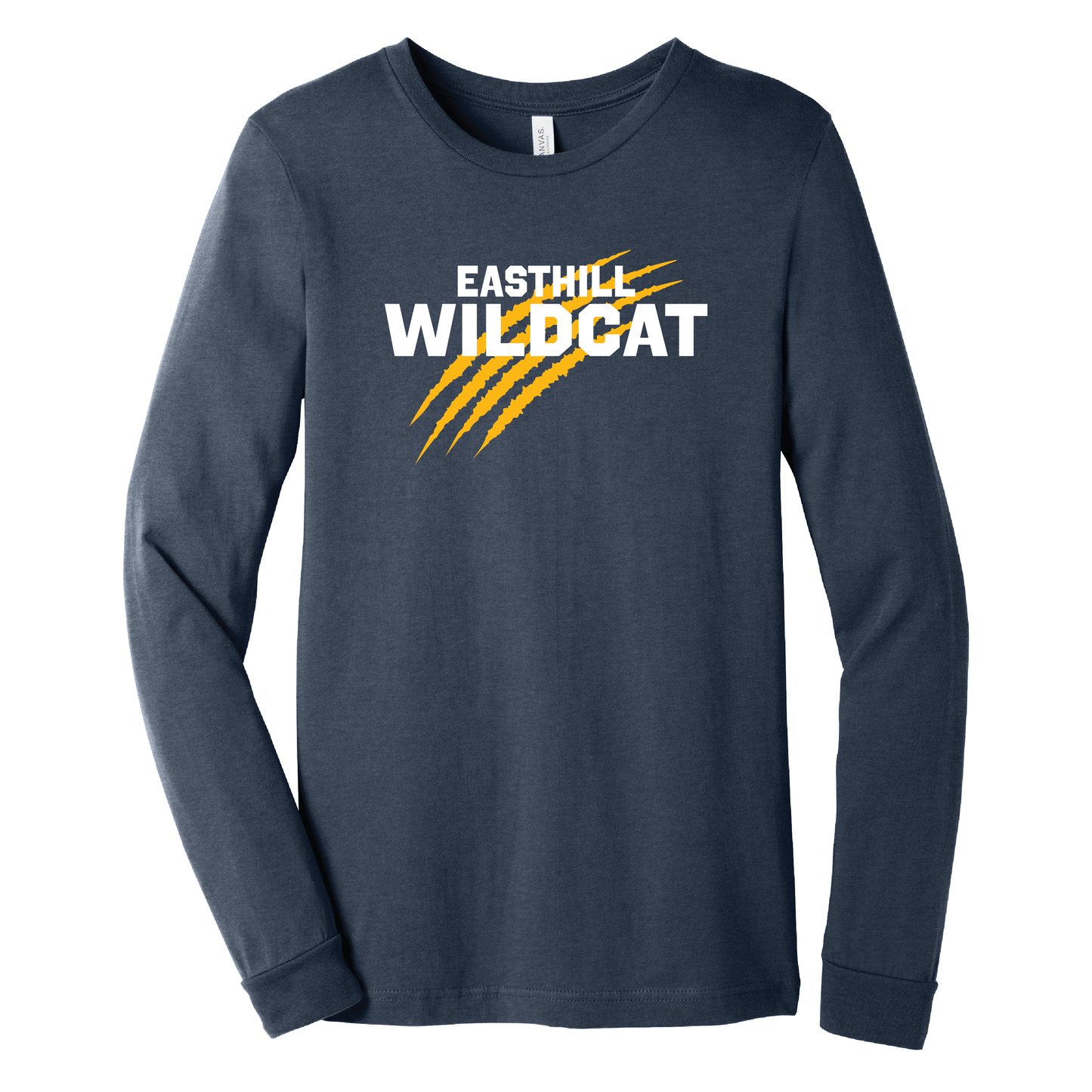East Hill Wildcats Claw Mark Spirit Long Sleeve Tee