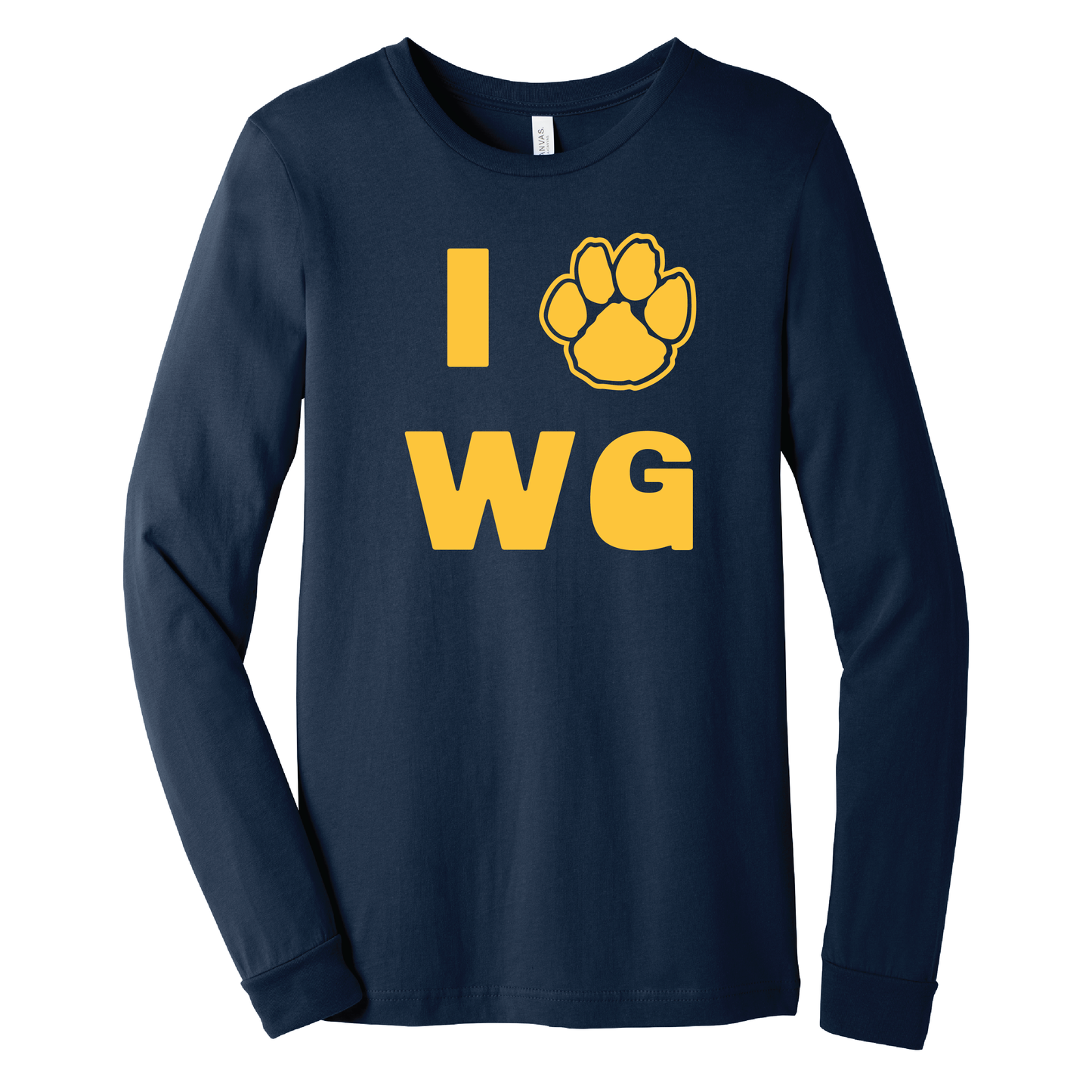 Onondaga Road I Love WG Paw Long Sleeve T-Shirt