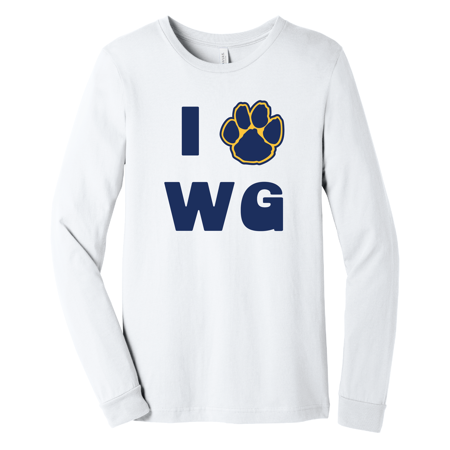 Onondaga Road I Love WG Paw Long Sleeve T-Shirt