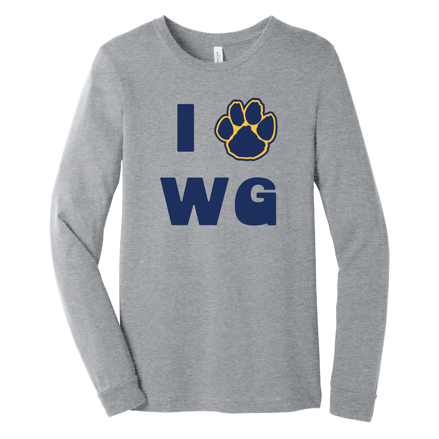 Onondaga Road I Love WG Paw Long Sleeve T-Shirt