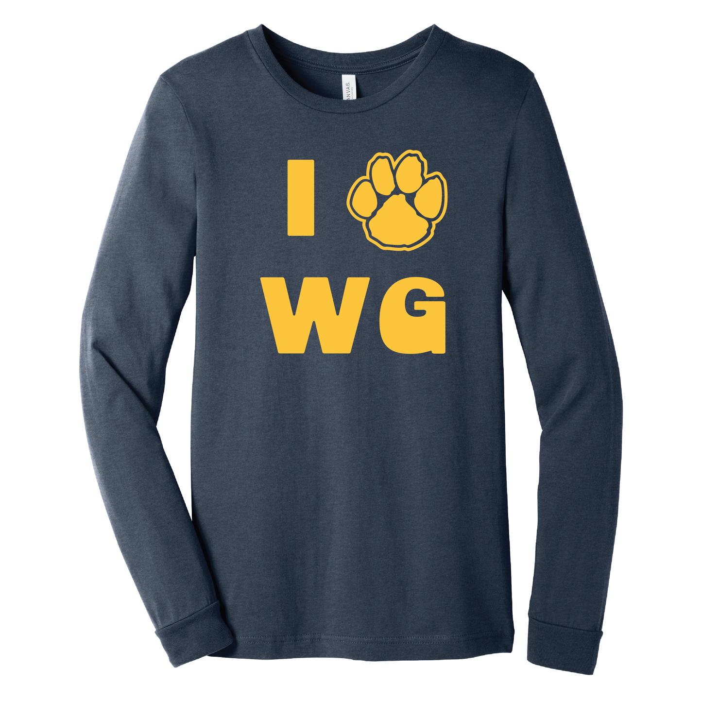 Onondaga Road I Love WG Paw Long Sleeve T-Shirt