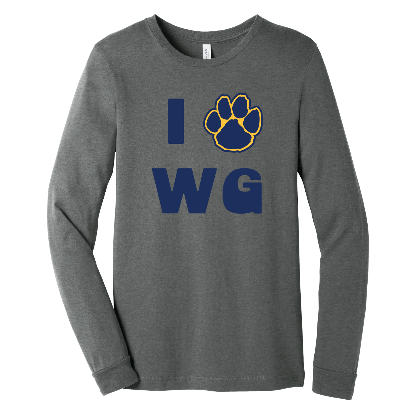 Onondaga Road I Love WG Paw Long Sleeve T-Shirt