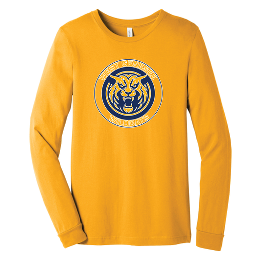 West Genesee Wildcats Mascot Long Sleeve T-Shirt