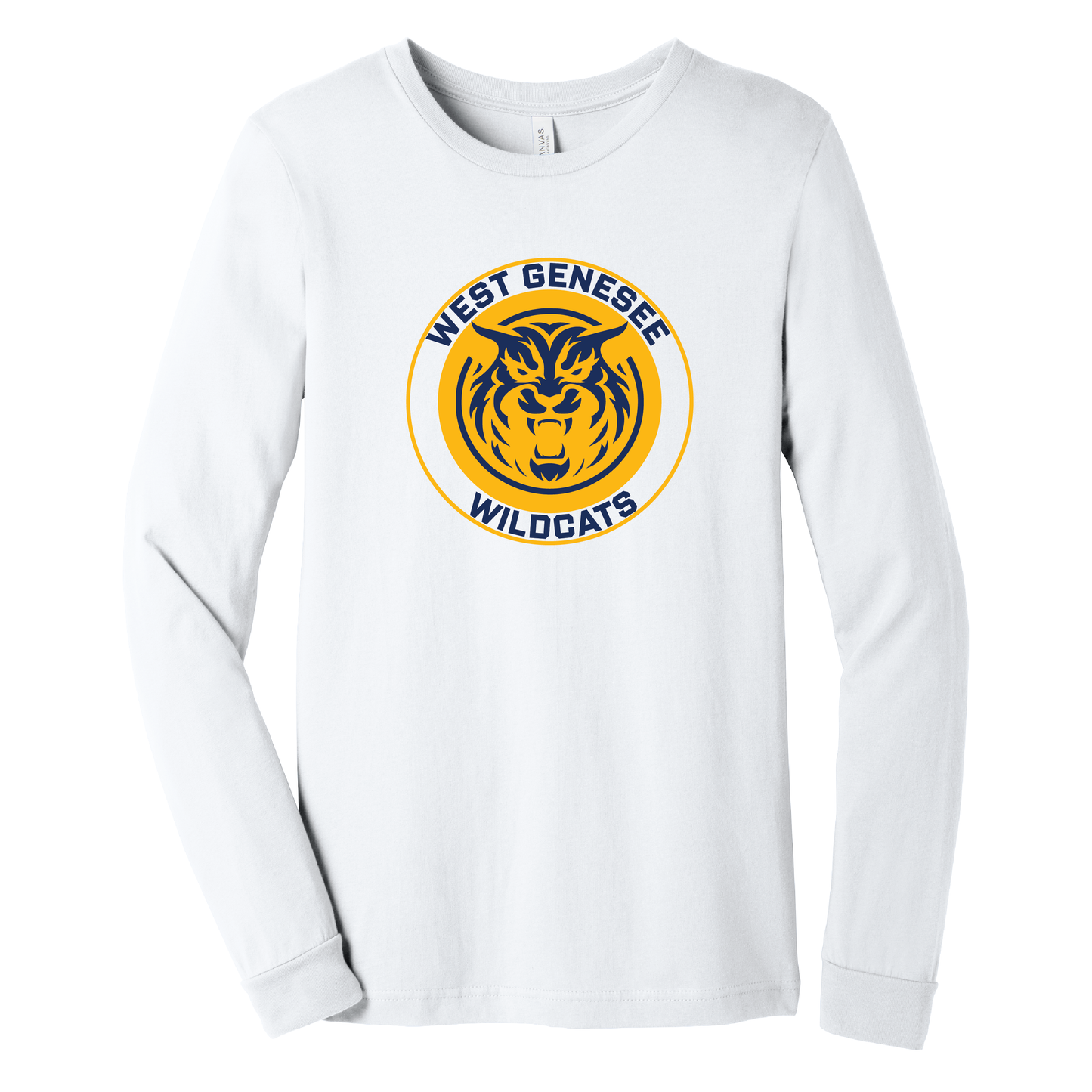 West Genesee Wildcats Mascot Long Sleeve T-Shirt