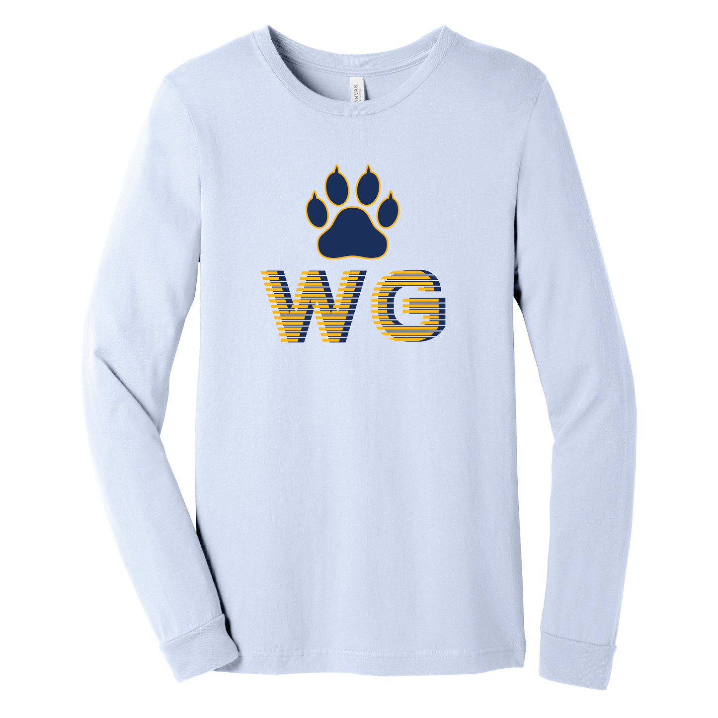 West Genesee Wildcats "Stacked Paw" Long Sleeve T-Shirt