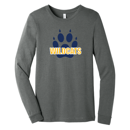 West Genesee Wildcats Large Paw Long Sleeve T-Shirt
