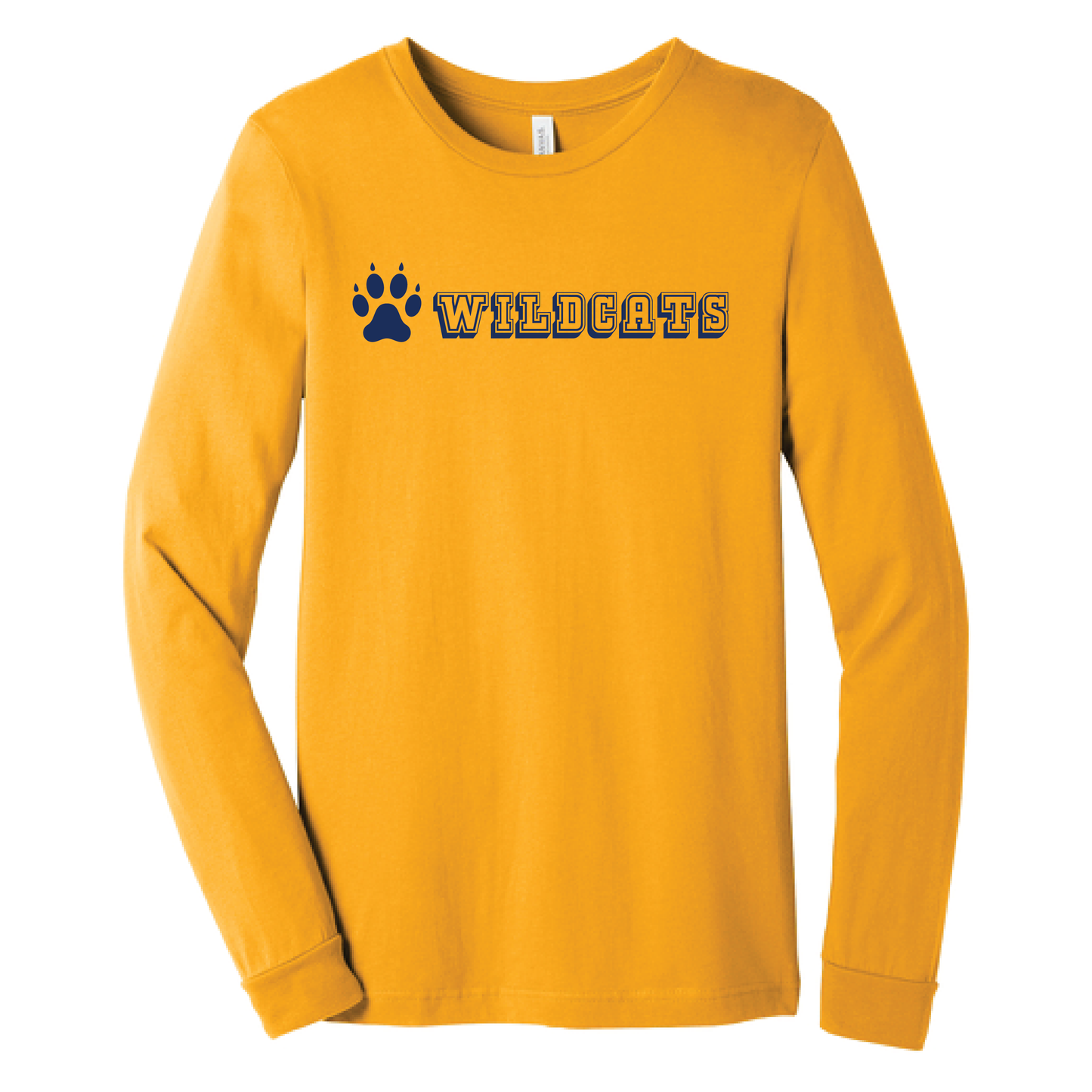 West Genesee Wildcats Collegiate Paw Long Sleeve T-Shirt