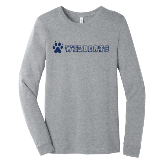 West Genesee Wildcats Collegiate Paw Long Sleeve T-Shirt