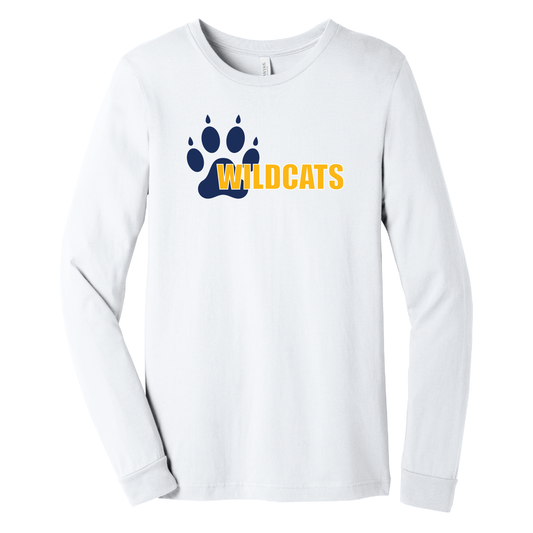 West Genesee Wildcats Offset Paw Long Sleeve T-Shirt