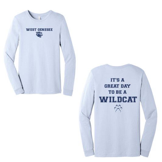 West Genesee Wildcats Paw "Great Day" Long Sleeve T-Shirt